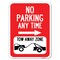 Signmission No Parking Anytime Tow-Away Zone with Right Arrow Rust Proof Parking, A-1824-23771 A-1824-23771 - alternate 1